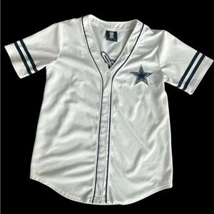 Dallas Cowboys NFL  White and Blue Star Jersey